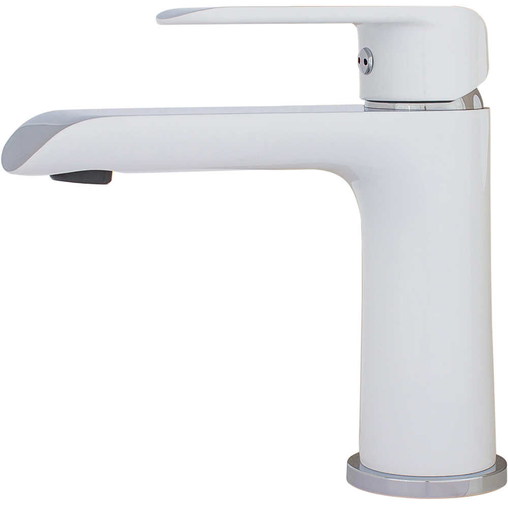 London slavina za umivaonik - bijela / krom